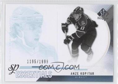 2010-11 SP Authentic - [Base] #185 - SP Essentials - Anze Kopitar /1999