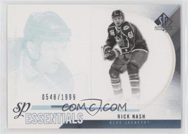 2010-11 SP Authentic - [Base] #206 - SP Essentials - Rick Nash /1999