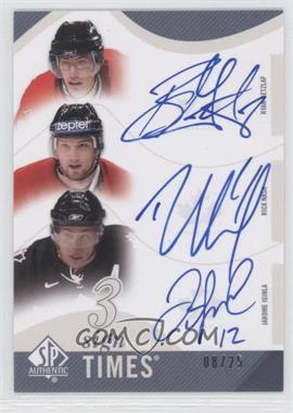2010-11 SP Authentic - Sign of the Times Triple #ST3-TCF - Ryan Getzlaf, Rick Nash, Jarome Iginla /25