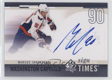 2010-11 SP Authentic - Sign of the Times #SOT-MJ - Marcus Johansson