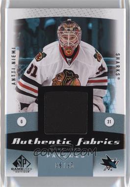2010-11 SP Game Used Edition - Authentic Fabrics - Patch #AF-AN - Antti Niemi /35