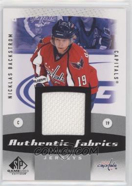 2010-11 SP Game Used Edition - Authentic Fabrics #AF-BA - Nicklas Backstrom