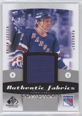 2010-11 SP Game Used Edition - Authentic Fabrics #AF-BL - Brian Leetch