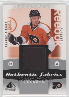 2010-11 SP Game Used Edition - Authentic Fabrics #AF-CG - Claude Giroux