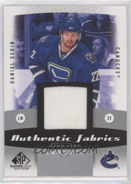 2010-11 SP Game Used Edition - Authentic Fabrics #AF-DS - Daniel Sedin