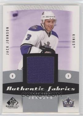 2010-11 SP Game Used Edition - Authentic Fabrics #AF-JJ - Jack Johnson