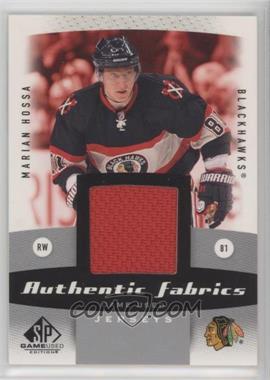 2010-11 SP Game Used Edition - Authentic Fabrics #AF-MH - Marian Hossa