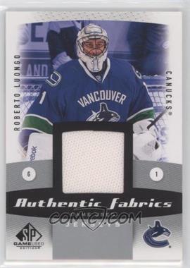 2010-11 SP Game Used Edition - Authentic Fabrics #AF-RL - Roberto Luongo