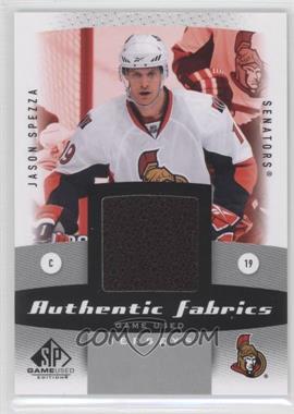 2010-11 SP Game Used Edition - Authentic Fabrics #AF-SP - Jason Spezza