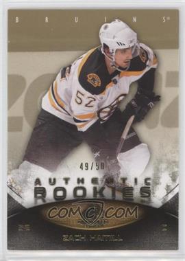 2010-11 SP Game Used Edition - [Base] - Gold #185 - Authentic Rookies - Zach Hamill /50