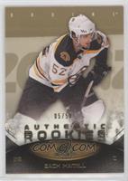 Authentic Rookies - Zach Hamill #/50