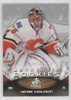 Authentic Rookies - Henrik Karlsson #/10