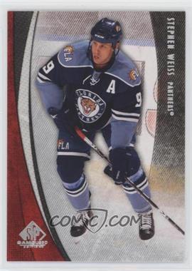 2010-11 SP Game Used Edition - [Base] - Silver Spectrum #40 - Stephen Weiss /10