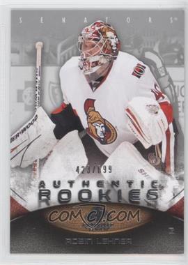 2010-11 SP Game Used Edition - [Base] #116 - Authentic Rookies - Robin Lehner /699