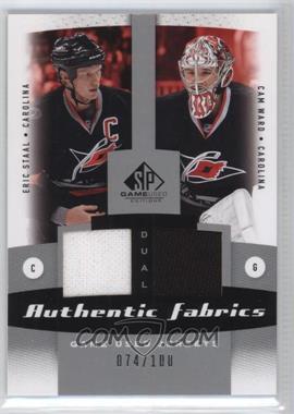 2010-11 SP Game Used Edition - Dual Authentic Fabrics #AF2-SW - Eric Staal, Cam Ward /100