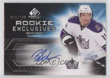 2010-11 SP Game Used Edition - Rookie Exclusives #RE-BS - Brayden Schenn /100