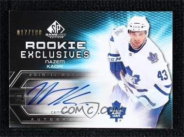 2010-11 SP Game Used Edition - Rookie Exclusives #RE-NK - Nazem Kadri /100