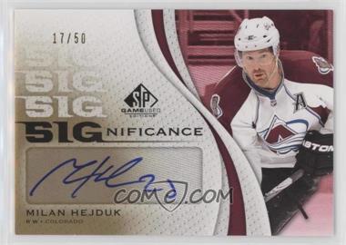 2010-11 SP Game Used Edition - SIGnificance #SIG-HE - Milan Hejduk /50