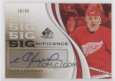 2010-11 SP Game Used Edition - SIGnificance #SIG-IL - Igor Larionov /50