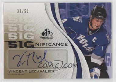 2010-11 SP Game Used Edition - SIGnificance #SIG-VL - Vincent Lecavalier /50