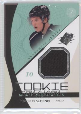 2010-11 SPx - Rookie Materials #RM-BS - Brayden Schenn