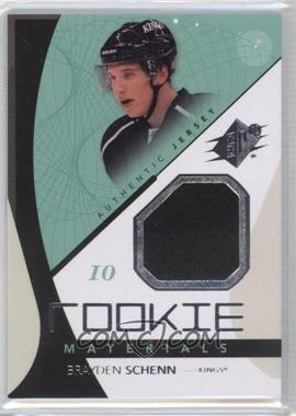 2010-11 SPx - Rookie Materials #RM-BS - Brayden Schenn