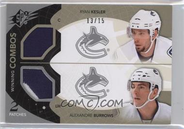 2010-11 SPx - Winning Combos - Patch #WC-KB - Ryan Kesler, Alexandre Burrows /15