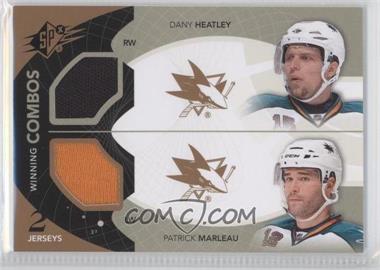 2010-11 SPx - Winning Combos #WC-MH - Dany Heatley, Patrick Marleau