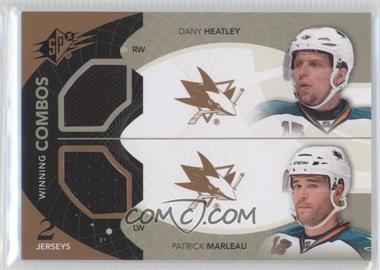 2010-11 SPx - Winning Combos #WC-MH - Dany Heatley, Patrick Marleau