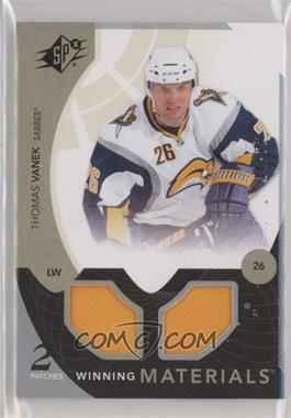 2010-11 SPx - Winning Materials - Patch #WM-TV - Thomas Vanek /35