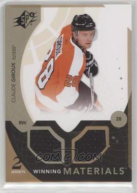 2010-11 SPx - Winning Materials #WM-CG - Claude Giroux