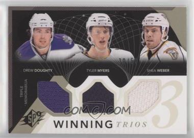 2010-11 SPx - Winning Trios #WM3-DEF - Drew Doughty, Tyler Myers, Shea Weber /50