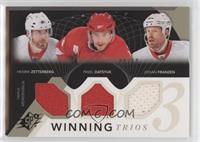 Henrik Zetterberg, Pavel Datsyuk, Johan Franzen #/50