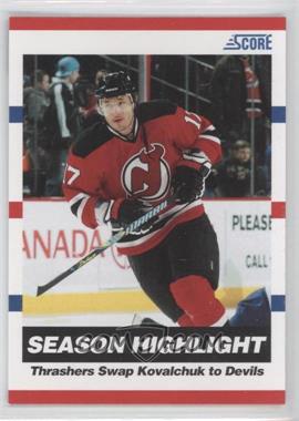 2010-11 Score - [Base] - Glossy #19 - Season Highlight - Thrashers Swap Kovalchuk to Devils