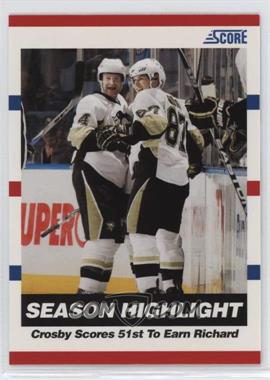 2010-11 Score - [Base] - Glossy #25 - Season Highlight - Crosby Scores 51st To Earn Richard