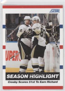 2010-11 Score - [Base] - Glossy #25 - Season Highlight - Crosby Scores 51st To Earn Richard