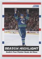 Season Highlight - Sedin's Four Pointer Seals Art Ross