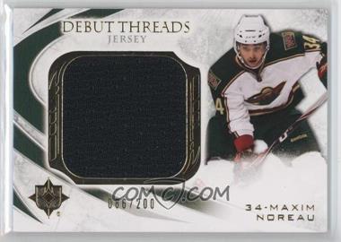 2010-11 Ultimate Collection - Debut Threads - Jersey #DT-MN - Maxim Noreau /200