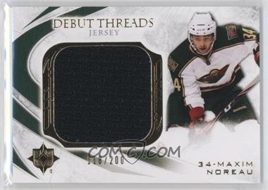 2010-11 Ultimate Collection - Debut Threads - Jersey #DT-MN - Maxim Noreau /200