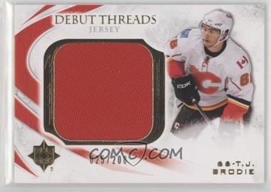 2010-11 Ultimate Collection - Debut Threads - Jersey #DT-TB - T.J. Brodie /200
