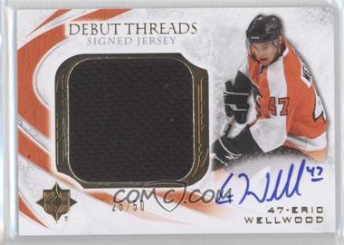 2010-11 Ultimate Collection - Debut Threads - Signed Jersey #SDT-EW - Eric Wellwood /50