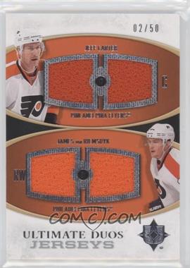 2010-11 Ultimate Collection - Ultimate Duos Jerseys #UDJ-CV - Jeff Carter, James van Riemsdyk /50