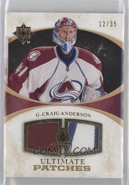 2010-11 Ultimate Collection - Ultimate Jerseys - Patches #UJ-CA - Craig Anderson /35