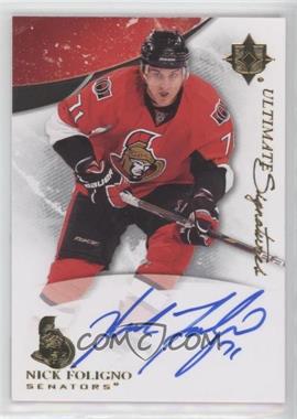 2010-11 Ultimate Collection - Ultimate Signatures #US-NF - Nick Foligno