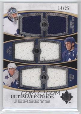 2010-11 Ultimate Collection - Ultimate Trios Jerseys #UTJ-4 - Jean-Sebastien Giguere, Dion Phaneuf, Phil Kessel /25