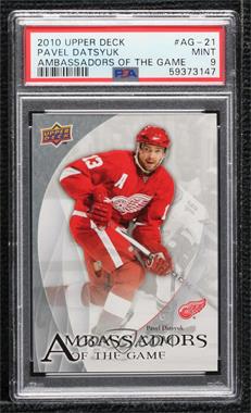 2010-11 Upper Deck - Ambassadors of the Game #AG-21 - Pavel Datsyuk [PSA 9 MINT]