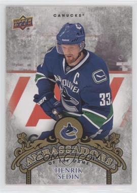 2010-11 Upper Deck - Ambassadors of the Game #AG-54 - Henrik Sedin