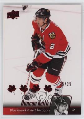 2010-11 Upper Deck - [Base] - French Red #155 - Duncan Keith /25