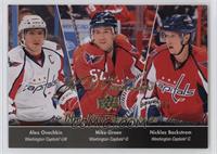 Checklist - Alex Ovechkin, Mike Green, Nicklas Backstrom #/100