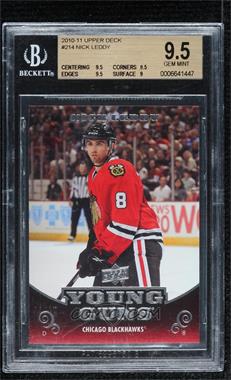 2010-11 Upper Deck - [Base] #214 - Young Guns - Nick Leddy [BGS 9.5 GEM MINT]